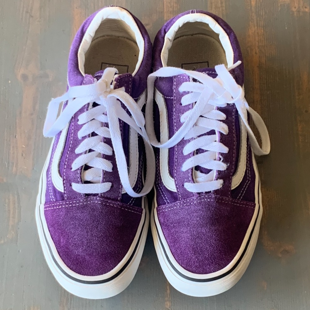 Old Skool Purple Vans Size 7W/5.5 Men